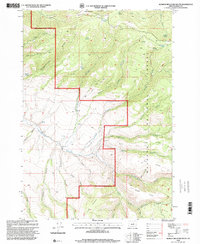 Aldrich Mountain South 1998 topographic map thumbnail