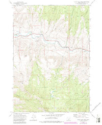 Aldrich Mountain North 1972 topographic map thumbnail
