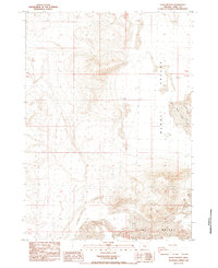 Alkali Buttes 1984 topographic map thumbnail