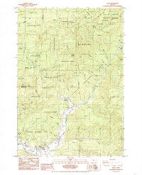Alsea 1985 topographic map thumbnail