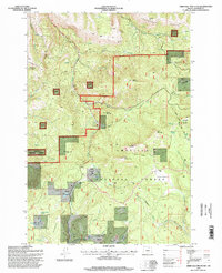 Arbuckle Mountain 1995 topographic map thumbnail