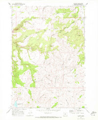 Ashwood 1968 topographic map thumbnail
