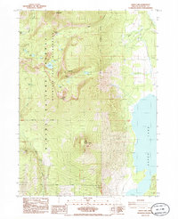 Aspen Lake 1985 topographic map thumbnail