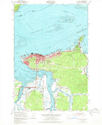 Astoria 1949 topographic map thumbnail