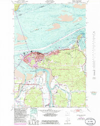 Astoria 1949 topographic map thumbnail