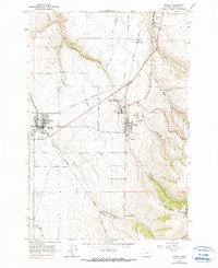 Athena 1964 topographic map thumbnail