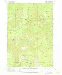 Badger Lake 1962 topographic map thumbnail
