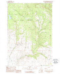 Balm Creek Reservoir 1988 topographic map thumbnail