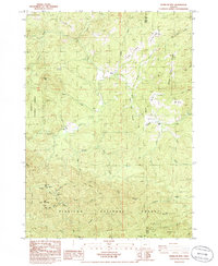 Barklow Mountain 1986 topographic map thumbnail