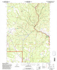 Bear Canyon Butte 1992 topographic map thumbnail