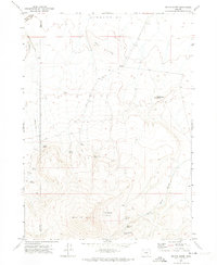 Beatys Butte 1971 topographic map thumbnail