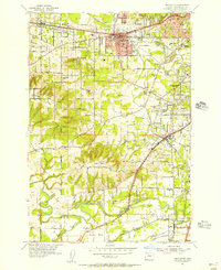 Beaverton 1954 topographic map thumbnail