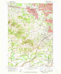 Beaverton 1961 topographic map thumbnail