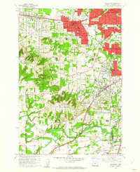 Beaverton 1961 topographic map thumbnail