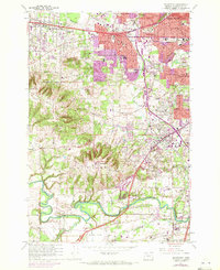Beaverton 1961 topographic map thumbnail