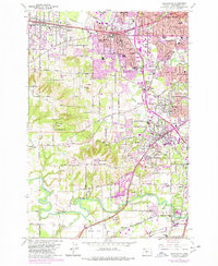 Beaverton 1961 topographic map thumbnail