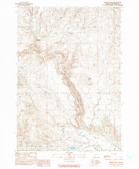 Becker Creek 1990 topographic map thumbnail