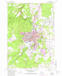 Bend 1962 topographic map thumbnail