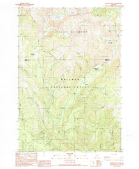 Bennet Peak 1990 topographic map thumbnail