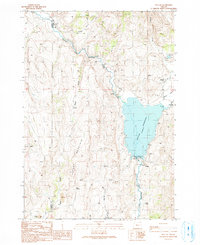 Beulah 1990 topographic map thumbnail