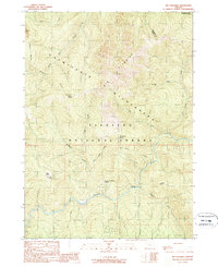 Big Craggies 1989 topographic map thumbnail