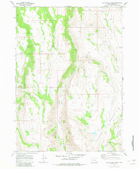 Big Pasture Creek 1968 topographic map thumbnail
