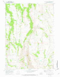 Big Pasture Creek 1968 topographic map thumbnail