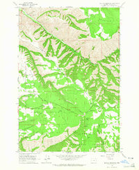 Blalock Mountain 1963 topographic map thumbnail