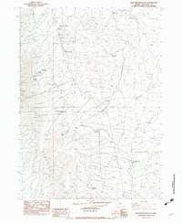 Blue Mountain Pass 1982 topographic map thumbnail