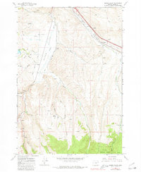 Bowen Valley 1967 topographic map thumbnail