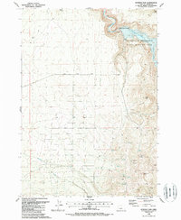 Bowman Dam 1988 topographic map thumbnail