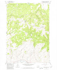 Brannan Gulch 1967 topographic map thumbnail