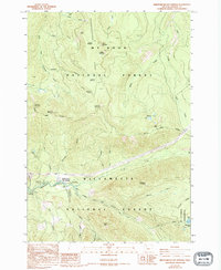 Breitenbush Hot Springs 1988 topographic map thumbnail