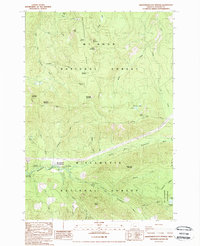 Breitenbush Hot Springs 1988 topographic map thumbnail