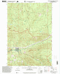 Breitenbush Hot Springs 1997 topographic map thumbnail