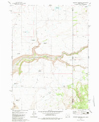 Brewster Reservoir 1980 topographic map thumbnail