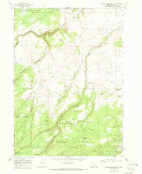 Bridge Creek Draw 1968 topographic map thumbnail