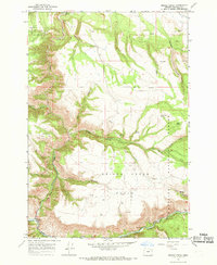 Bridge Creek 1967 topographic map thumbnail