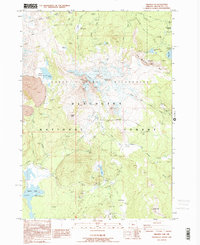 Broken Top 1988 topographic map thumbnail