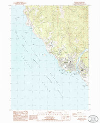 Brookings 1986 topographic map thumbnail