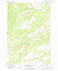 Brown Creek 1974 topographic map thumbnail