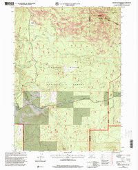 Brown Mountain 1998 topographic map thumbnail
