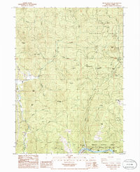 Brushy Bald Mountain 1986 topographic map thumbnail