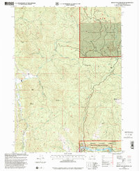 Brushy Bald Mountain 1998 topographic map thumbnail