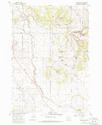Buck Butte 1985 topographic map thumbnail