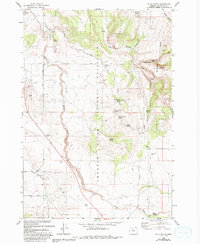 Buck Butte 1985 topographic map thumbnail