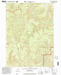Buckskin Peak 1996 topographic map thumbnail