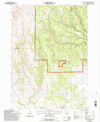 Bulger Ridge 1992 topographic map thumbnail