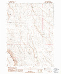 Bull Lake 1986 topographic map thumbnail