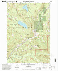 Bull Run Lake 1997 topographic map thumbnail